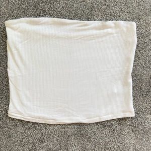 White rubbed tube top